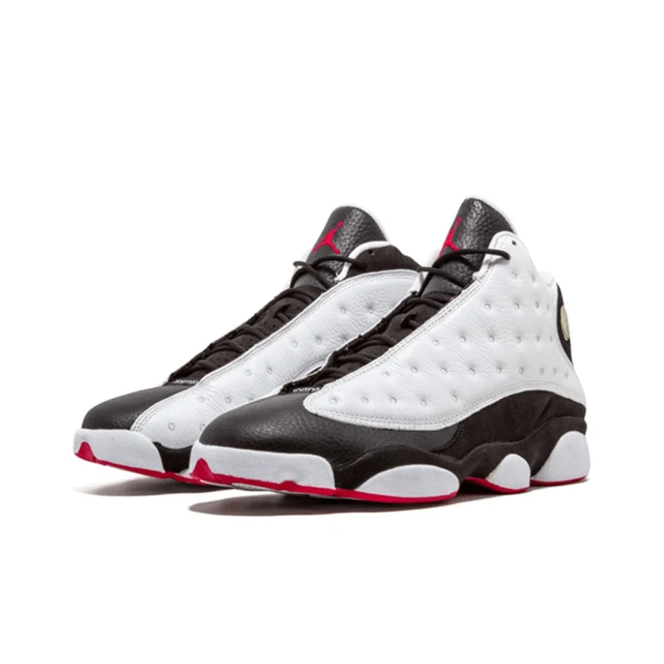  Air Jordan 13 For Mens Black & White Red Classic Retro Tennis AJ Basketball Sneakers 854262-001