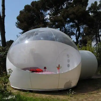 Outdoor Transparent Inflatable Bubble House Tent Clear PVC 360 Stargazing Glamping Camping Resort Hotel Garden Party Custom