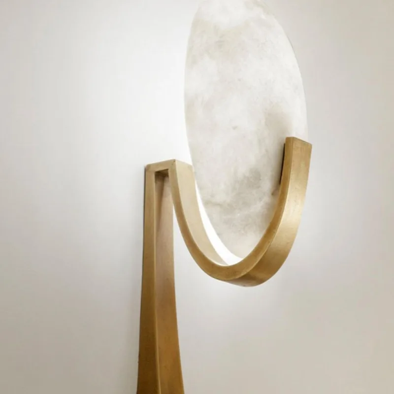 Background wall wall lamp, French aisle bedroom bedside marble wall lamp