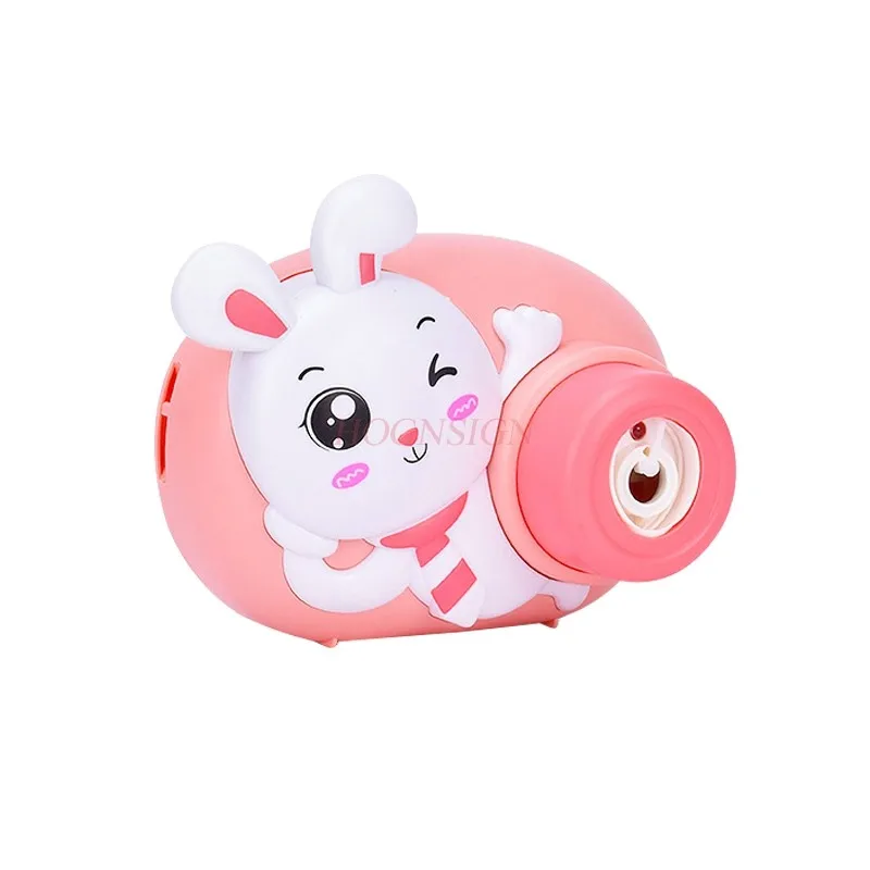 Bubble machine completamente automatico popolare elettrico bubble blowing camera Little rabbit giocattolo per bambini