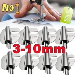 New Sewing Rolled Hemmer Foot Set 3-10mm Wide Rolled Pressure Foot Sewing Machine Home Industrial Curved Scroll Hemmer Foot Tool