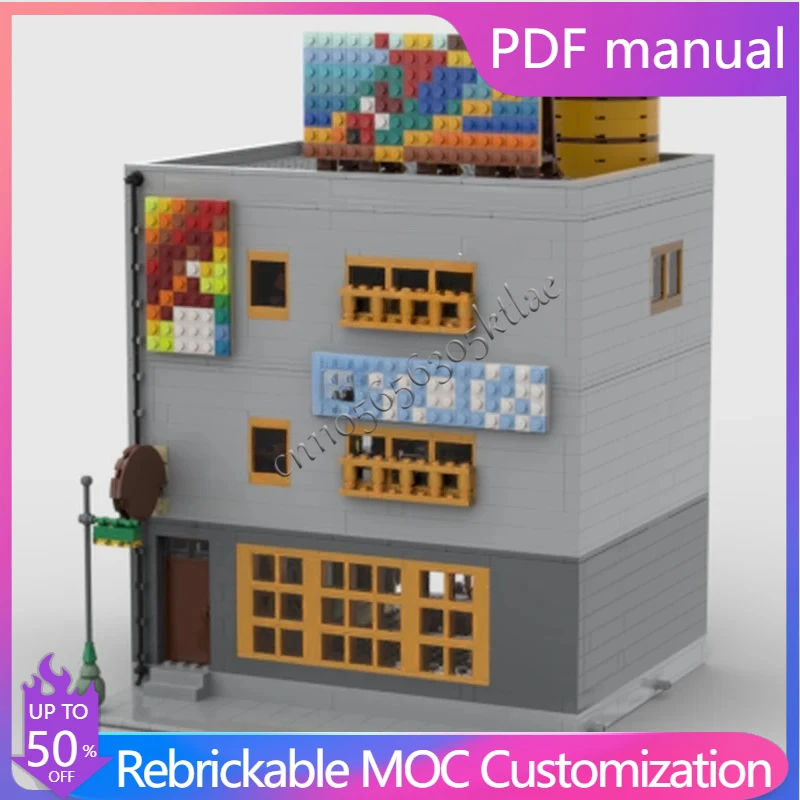 

2624 шт. Grand Sensei Dareth's Mojo Dojo MOC, креативные строительные блоки с видом на улицу, архитектура, сделай сам, образование, сборная модель, игрушки