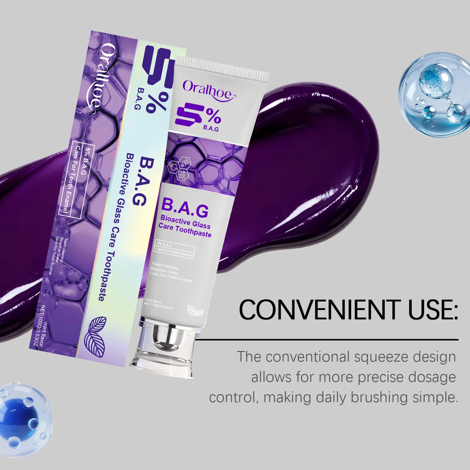 معجون أسنان للتنظيف العميق لتفتيح الأسنان وتقوية وإزالة بقع البلاك ومضاد للحساسية معجون أسنان لتبييض الأسنان #4