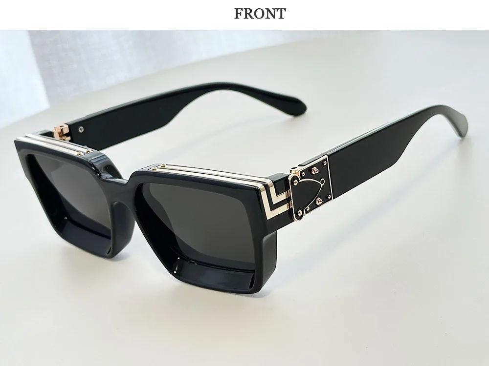 2026 Retro Quadrat Sonnenbrille Männer Vintage Millionär Sonnenbrille Frauen Trendy Urlaub Luxus Mode Gläser Gafas De Sol Hombre – Detail 16