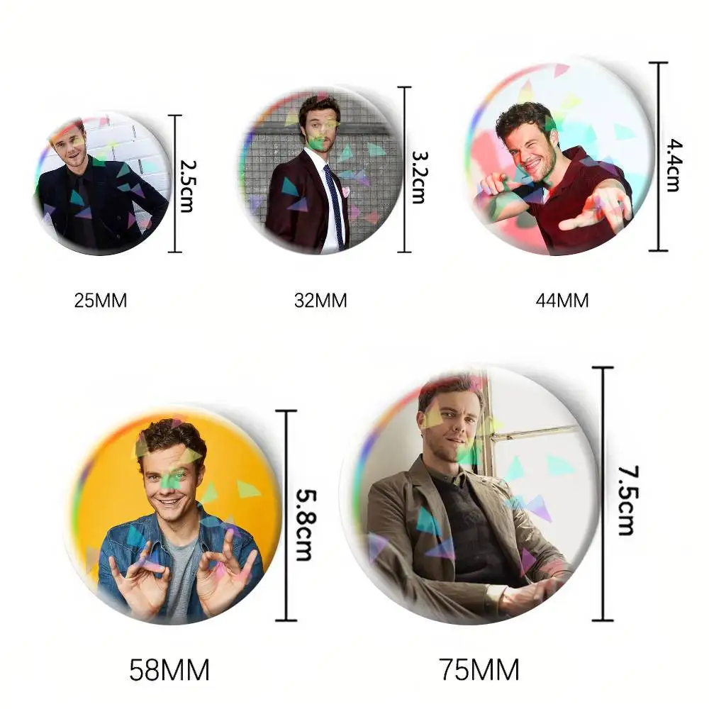 Jack Quaid Male Actor  75mm 58mm 44mm 25mm Brooch Backpack Hat Pins Accessories Toys Badge view 2