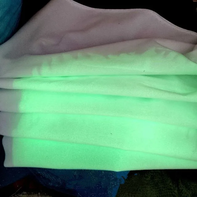 145cm Width Glow in the Dark Fabric Luminous Edge Fabric Color Changing Cloth for DIY Clothing Fabric By The Yard