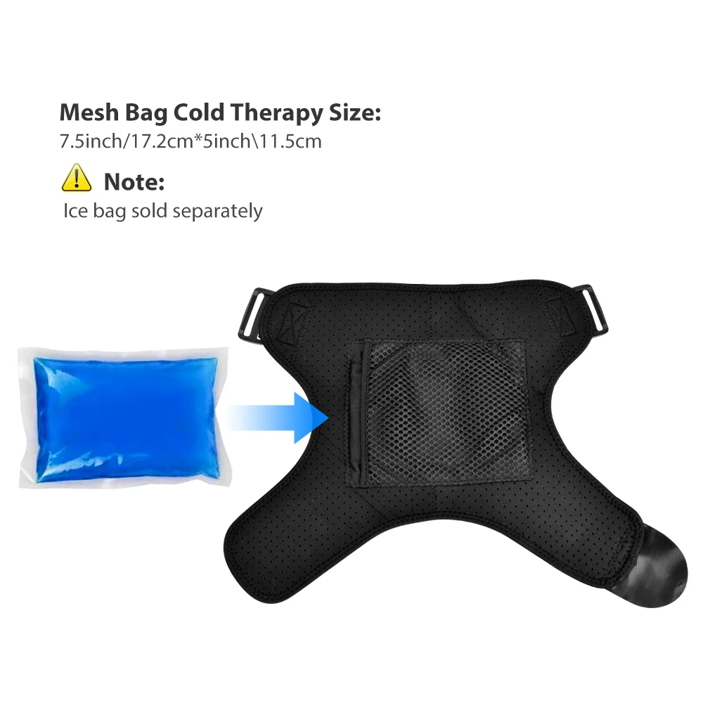 Heat Therapy Shoulder Brace Adjustable Shoulder Brace Support Heating Belt Heating Pad for Frozen Shoulder Bursitis Strain