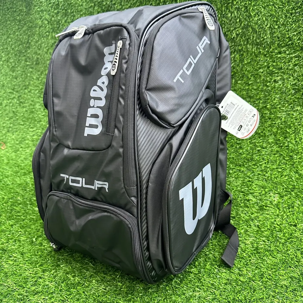 

Wilson Tennis Bag High-Capacity Holds 2 Tennis Rackets Tennis Backpack Daily Portable Court Racket Bag Men Women Sports Backpack
