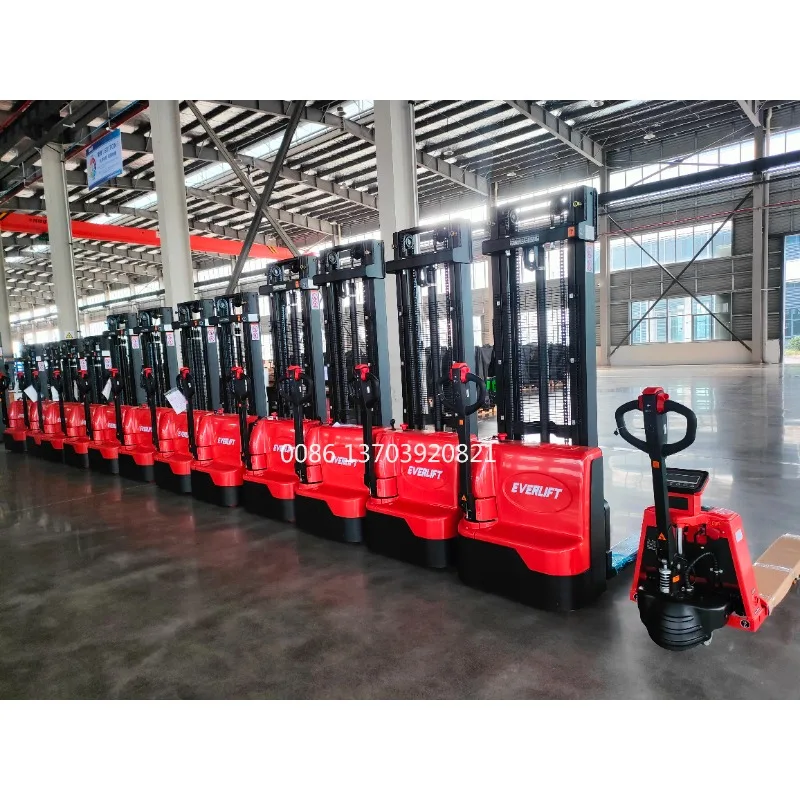 Pallet Stacker 1.5 Ton Power Battery Forklift Max 4m Safe Design Building Material Shops Used