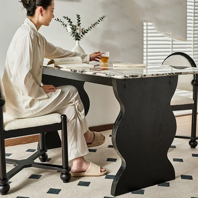 Tavolo da pranzo moderno nordico Cucina Conferenza Balcone Lounge Tavolo da pranzo per scrittura Designer Mesas De Jantar Mobili da giardino