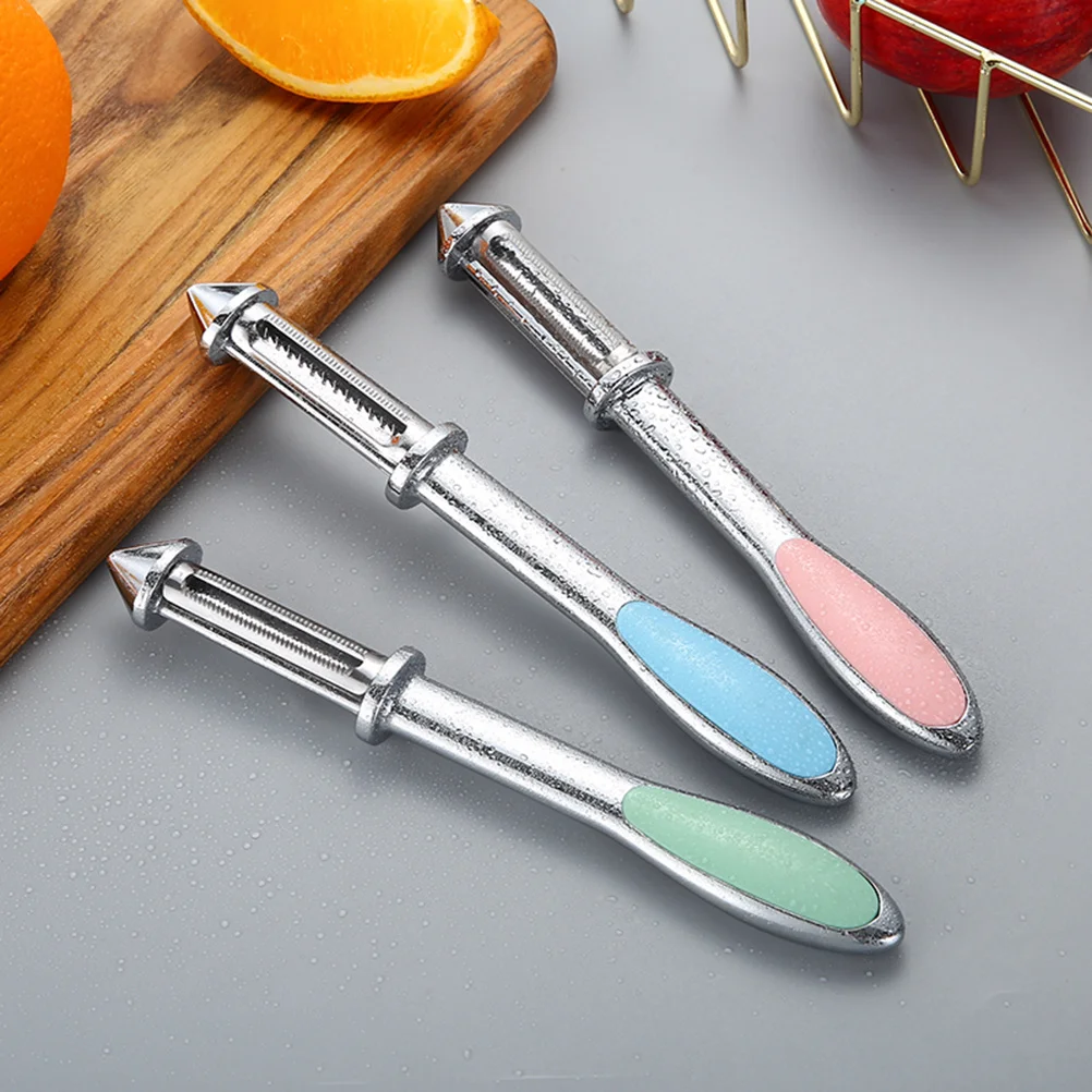 

Multifunctional Zinc Alloy Peeler Fruit Vegetable Paring Tool Ergonomic Design Non-Slip Handle Smooth Cutting Lightweight