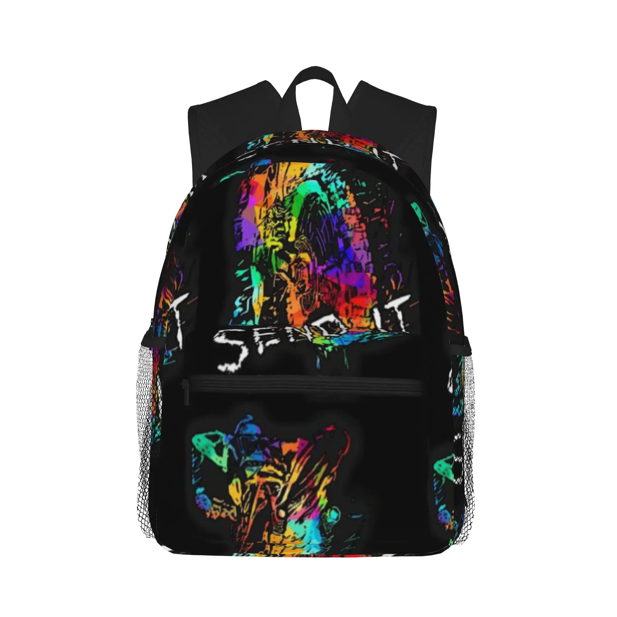 

rainbow motocross send it Casual Backpack for Students and Adults Student