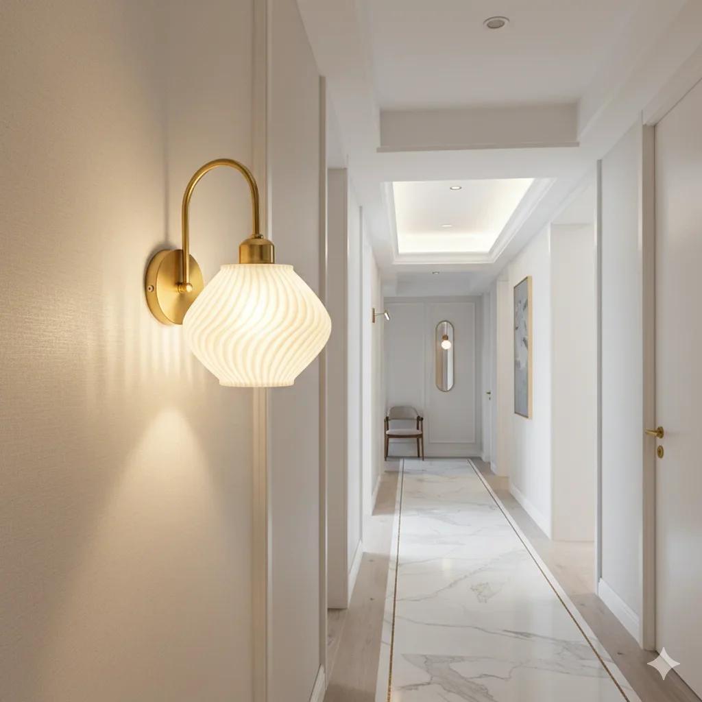 Indoor Retro E27 Ceiling Lamps for Foyer Corridor Gold Vintage Surface Mounted Ceiling Lights for Kitchen Dinning Room 110-220V