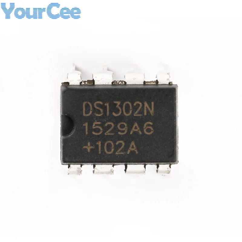 5pcs/1pc DS1302+ DIP-8 DS1302N DS1302 Chip Real-time Clock 3-wire Serial DIP-8 IC Chip Integrated Circuit Straight Plug