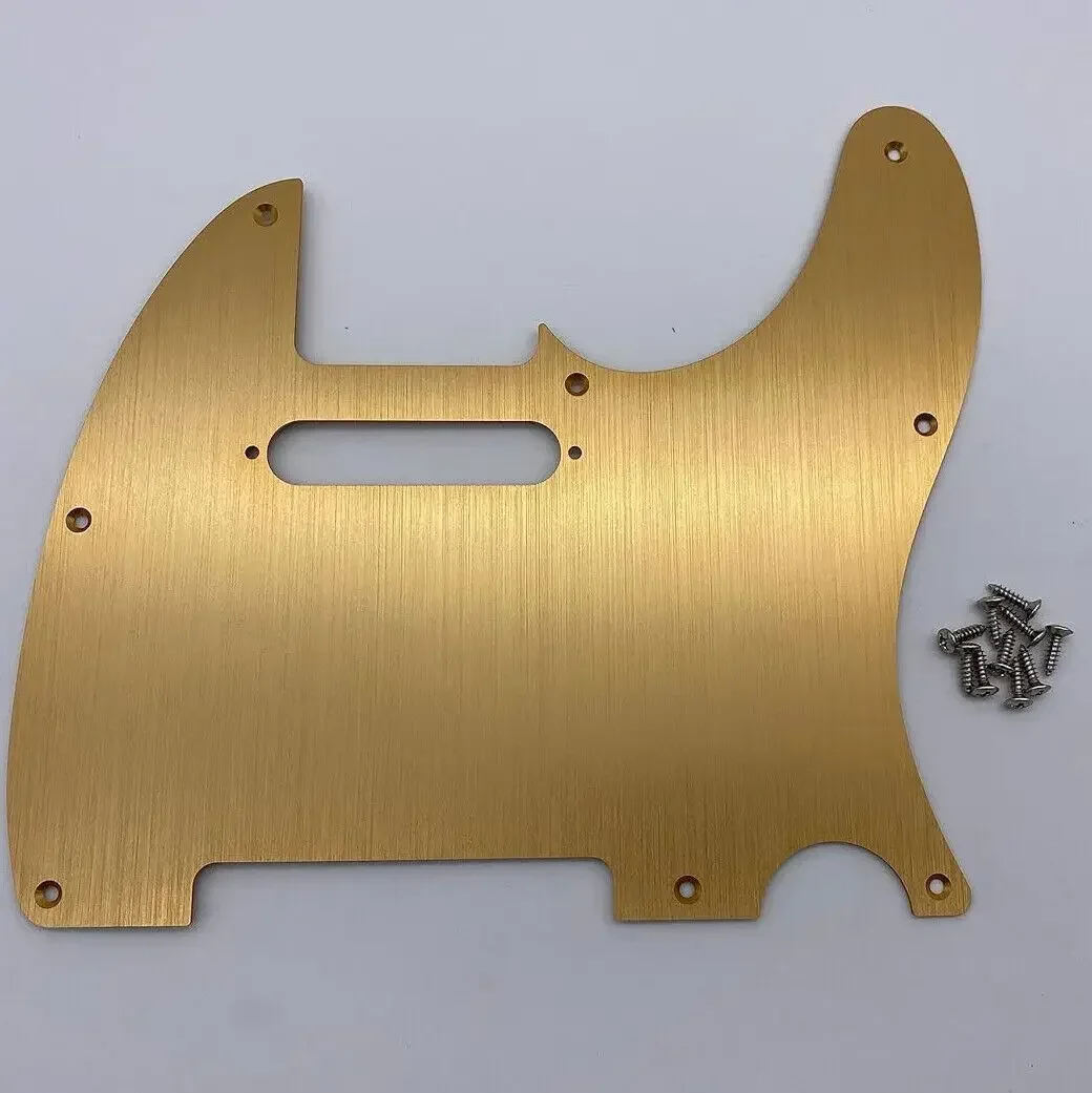 8-Hole Aluminum Anodized Guitar Pickguard for USA/Mexican Standard TL - Modern Style Guitar Scratch Plate Plate Replacement