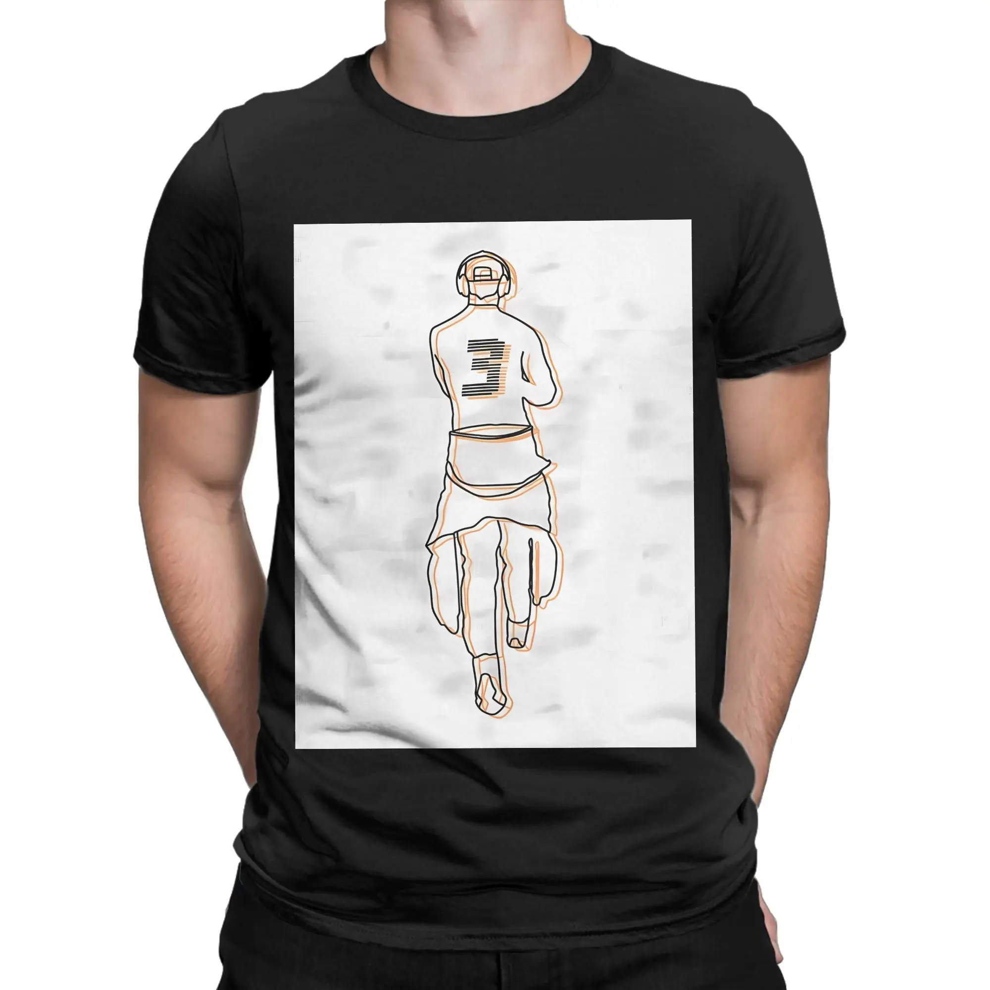 Daniel Ricciardo Tri Blend Funny Graphic 100% Cotton T-Shirt Daniel Ricciardo Tops Tees For Men
