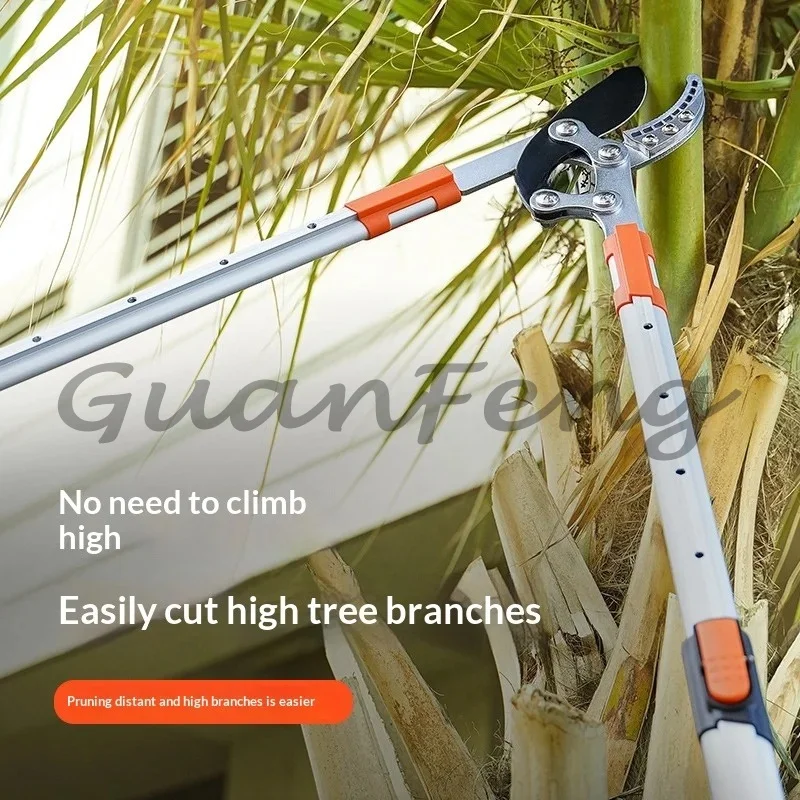 Professional branch cutting tool with expandable aluminum handle 5cm cutting capacity Garden trimmer