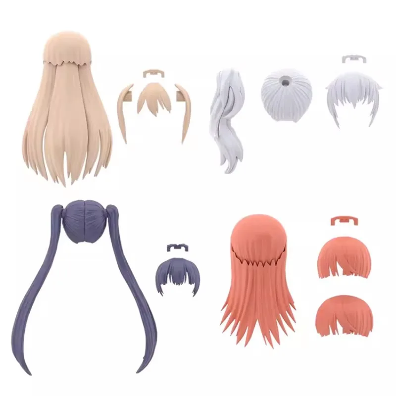 In Stock Bandai 30MS OPTION HAIR STYLE PARTS Vol.7 ALL 4 TYPES Assembly Model Animation Action Figure Toy Gift Collection Hobby