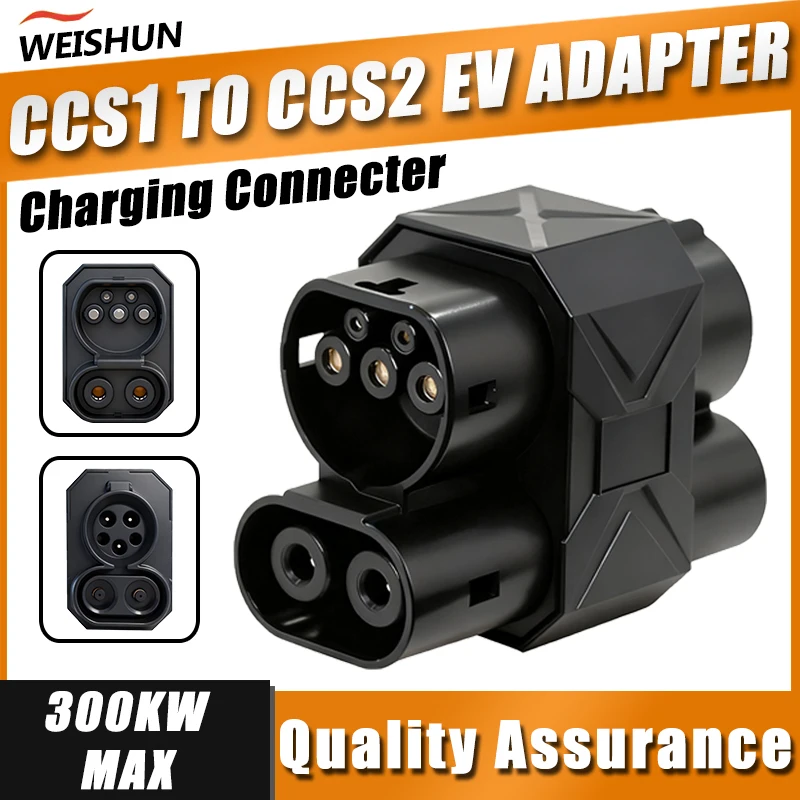 

CCS1 to CCS2 EV Charger Adapter Universal Connector for CCS1 Charging Station to CCS2 Electric Vehicles