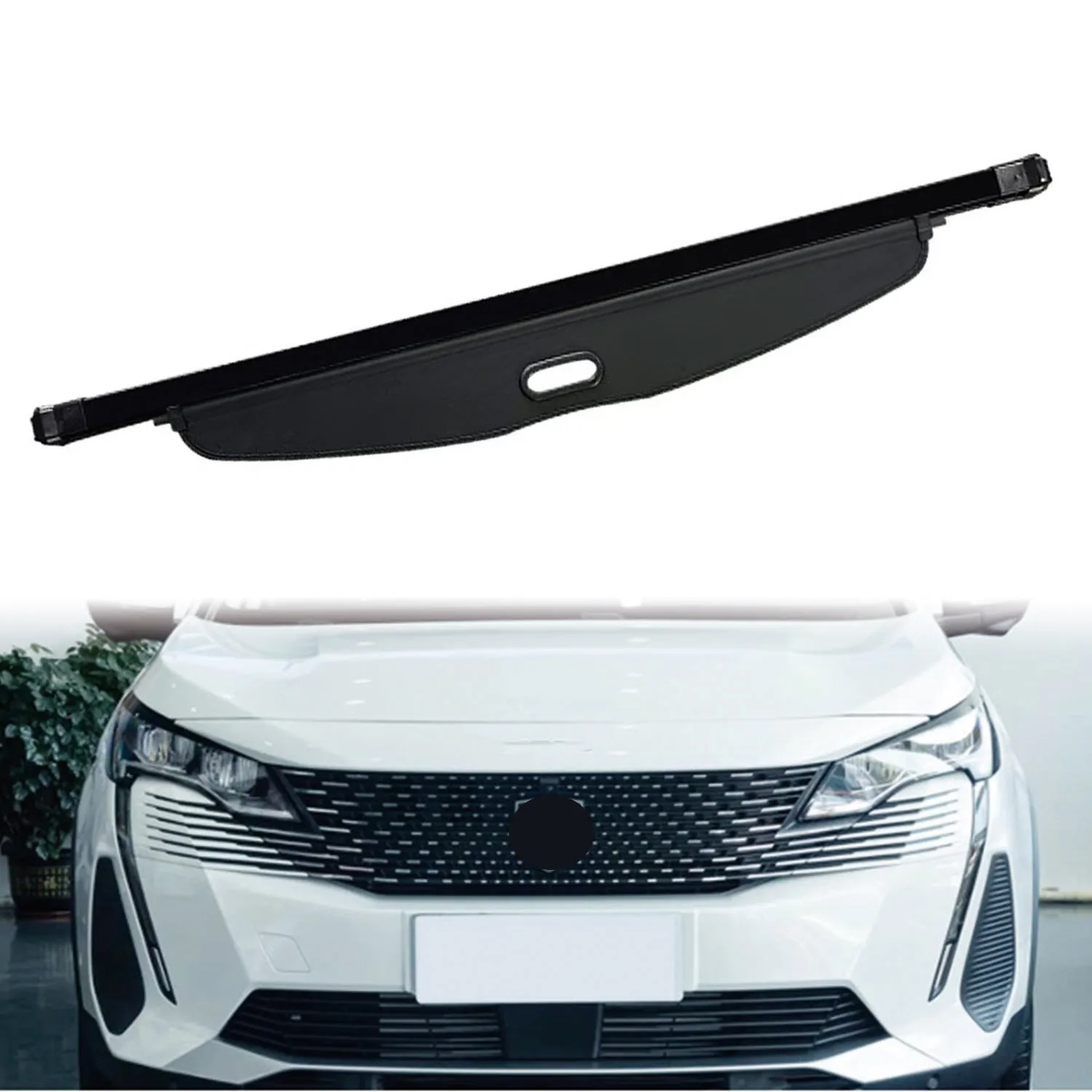 

For Peugeot 5008 2017-2025 Car Cargo Cover Retractable Rear Trunk Shade Luggage Security Cover 1Set
