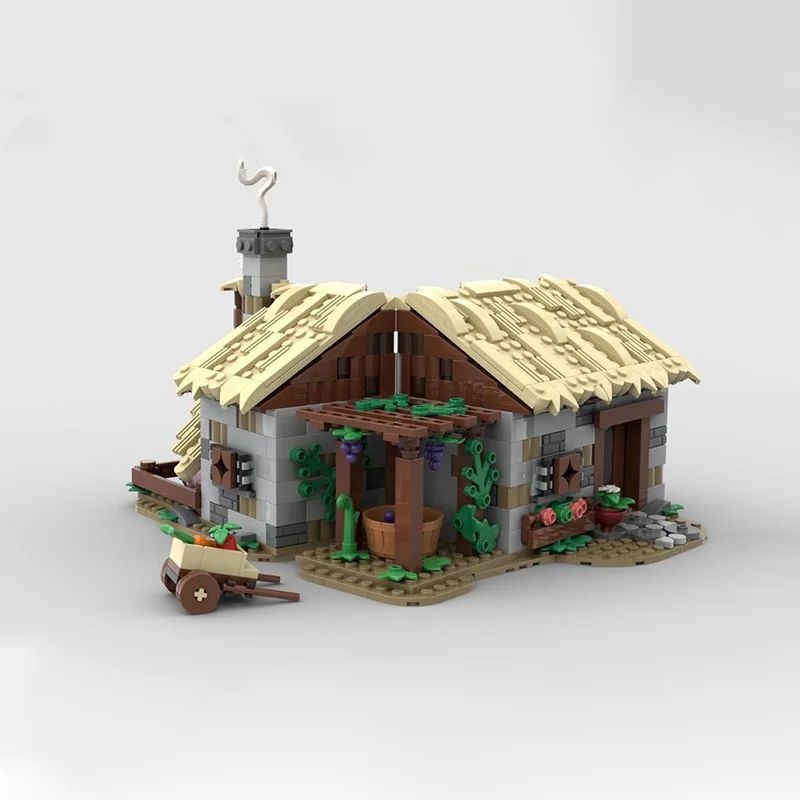 619 قطعة MOC مزرعة البيت قلعة نموذج اللبنات العمارة تجميع DIY بها بنفسك فكرة إبداعية هدايا عيد الميلاد لعبة تعليمية الطوب #2