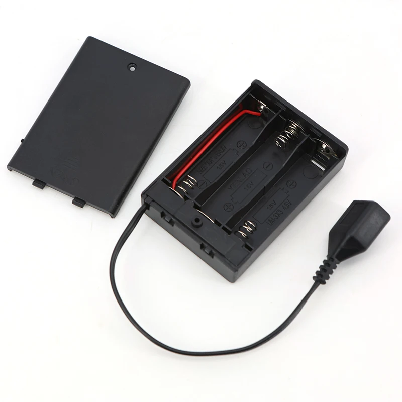 4.5V 3*AA 65x45x15mm Battery Case With 5v USB Port For Building Blocks LED Light Kit With case cover Switch