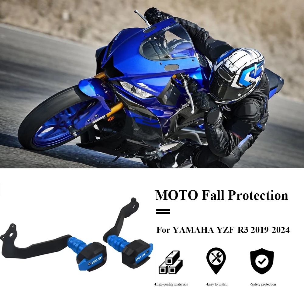 

For YAMAHA YZF-R3 YZF R3 2019-2024 Motorcycle Accessories Falling Protection Frame Slider Fairing Guard Crash Pad Protector