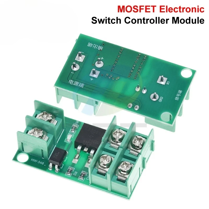 1/3-Panel DC 5V-36V Panel Kontrol Sakelar Pemicu Pulsa Elektronik Modul Driver MOSFET Cocok untuk Motor LED dan Pompa