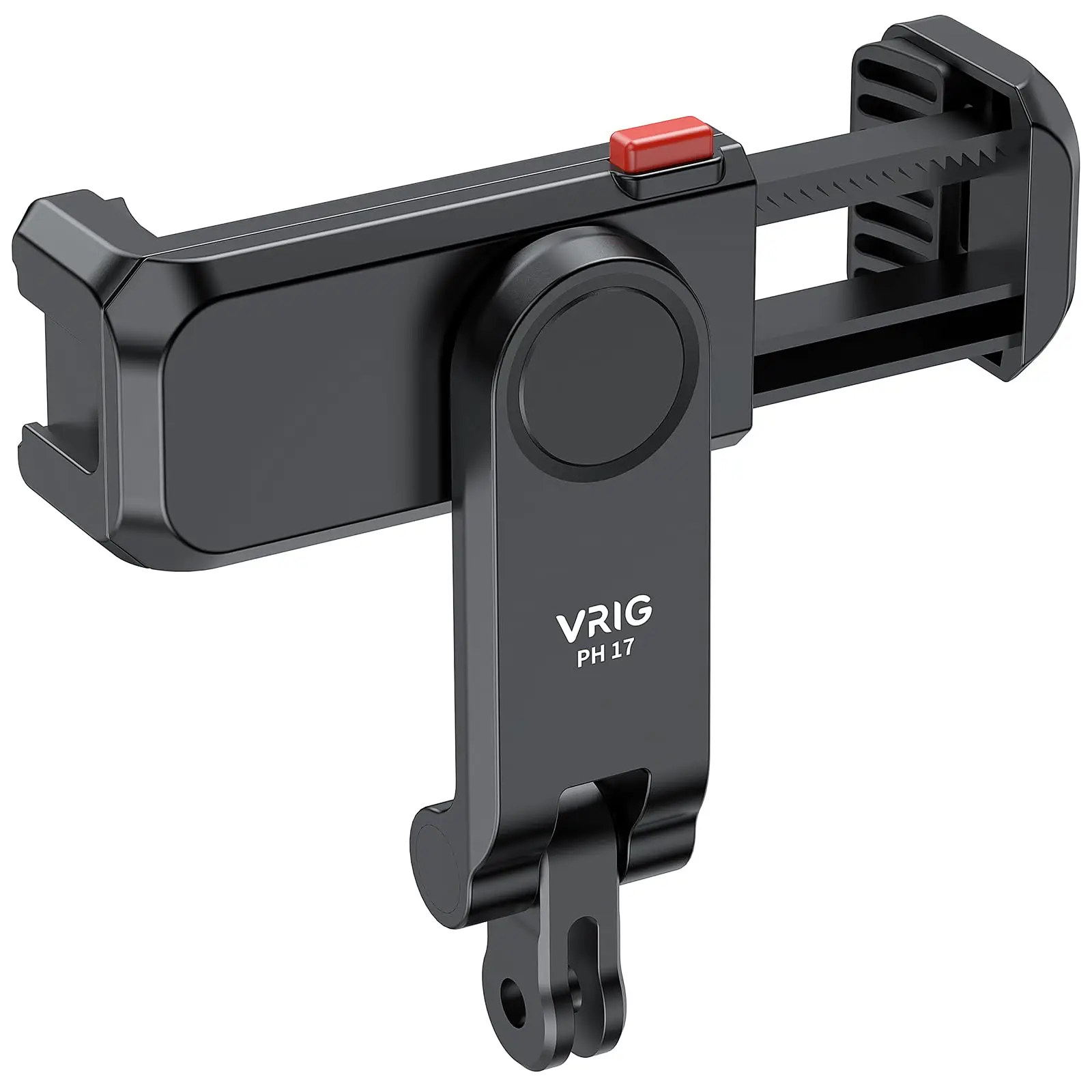 VRIG PH-17 Universal Phone Holder w/Sports Camera Style Mount Attachment for Phone to Action Camera for iPhone Samsung Huawei