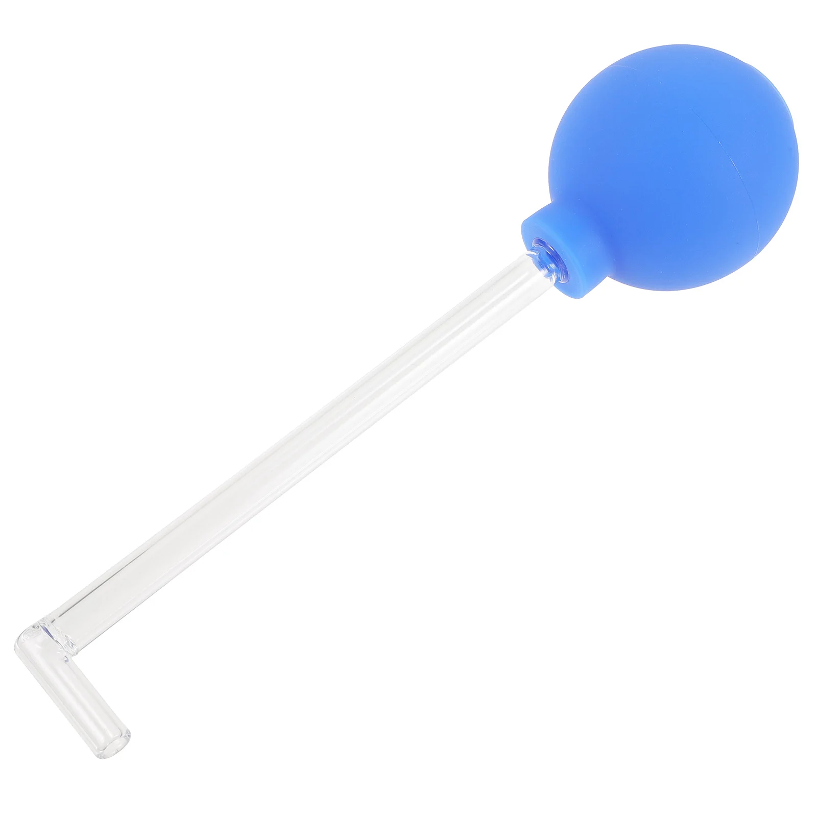 منظف الفم PVC الزجاج دليل الزاوية اليمنى أنبوب طويل مزدوج الرأس العملي المحمولة ضغط الهواء شفط الكرة الأنظف