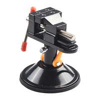 Mini Electric Small Table Bench Vise 360 ° Rotating Table Screw Vice Adjustable Clamping Suction Cup Fixed Frame