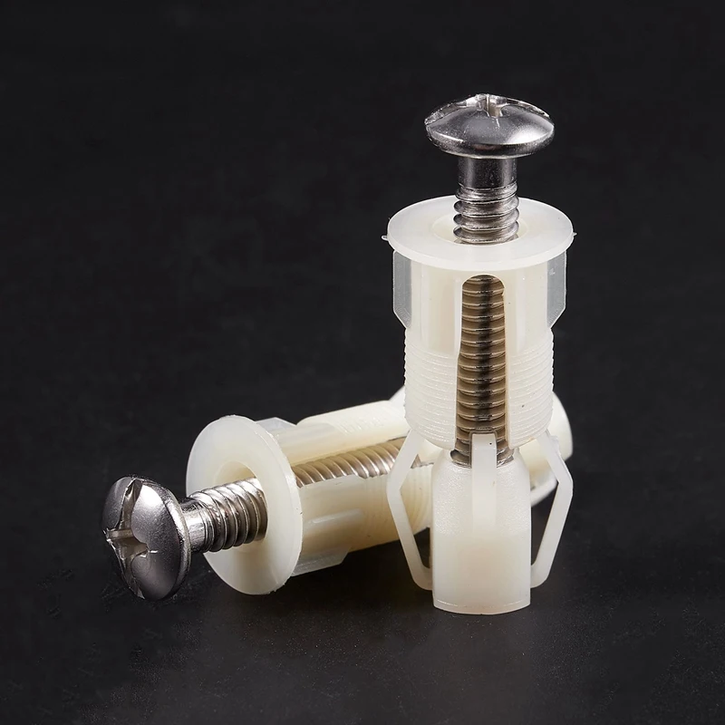 Tornillos de plástico para asiento de inodoro, herramientas de reparación de bisagras, tipo y tamaño: 4 #38Mm x 5mm, 2 unidades