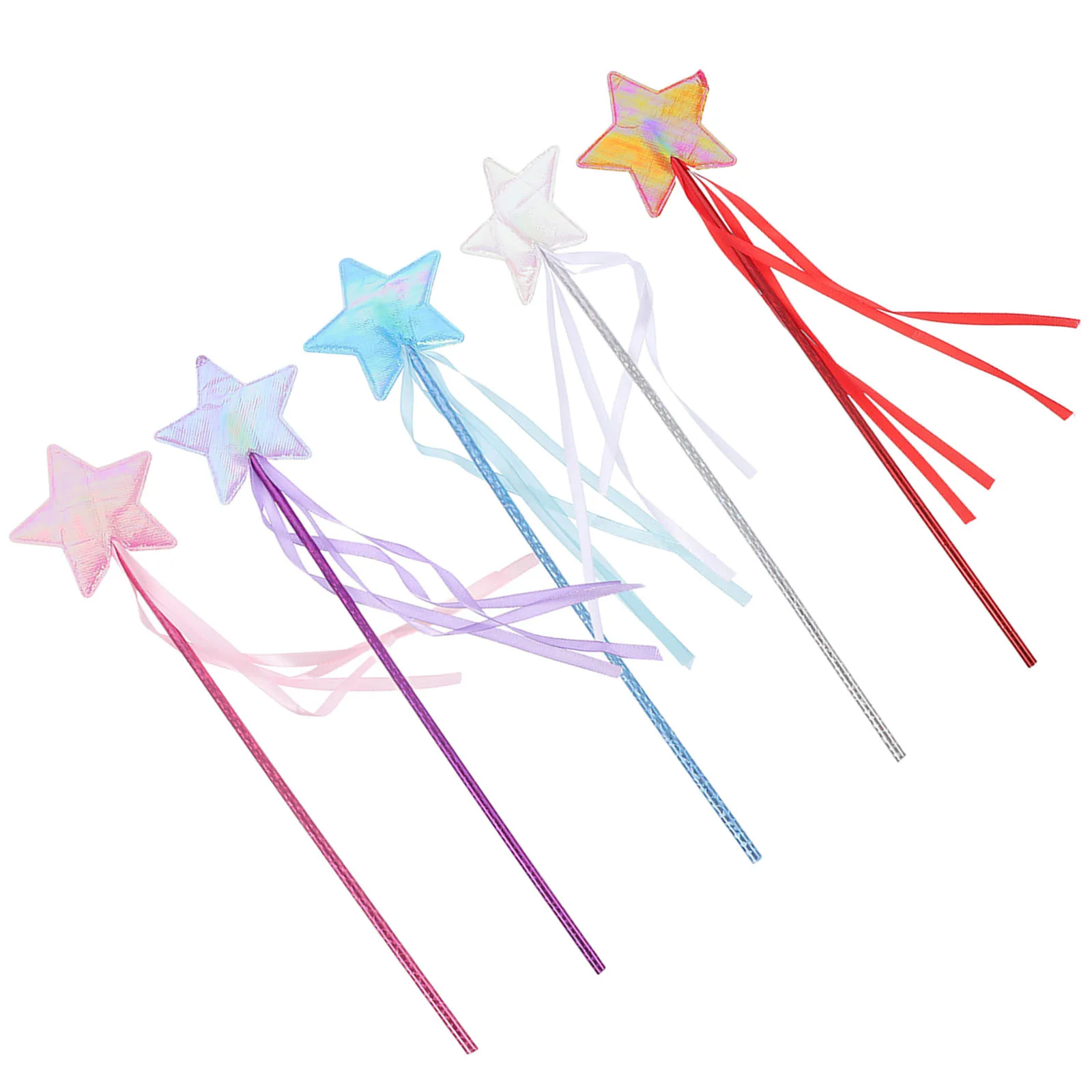 

Fairy Wand 5Pcs Star Wand for Party Supplies Cosplay Decoration Lovely Angel Gift for Little