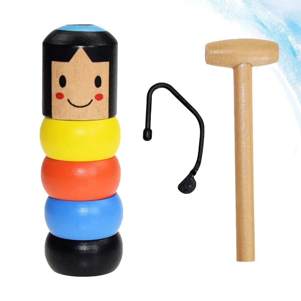 Recover Recovering For Kids Desktop Ornament Unbreakable Wooden Puppet Props Funny Gift Wooden Puppet