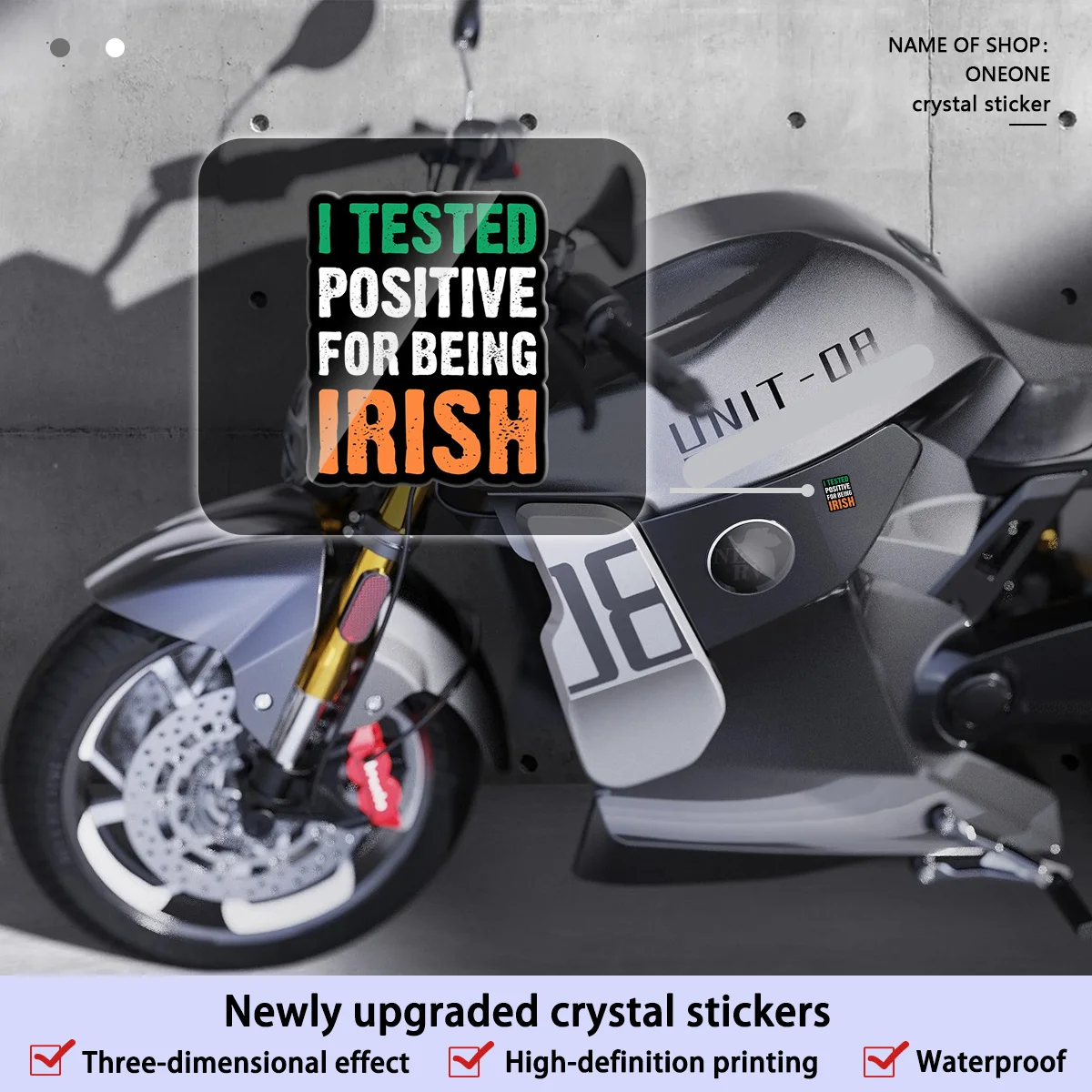 

Набор из 4 наклеек «Я ирландец»: водонепроницаемые, устойчивые к царапинам и УФ-излучению, для автомобиля, праздников, вечеринок, подарков и декора