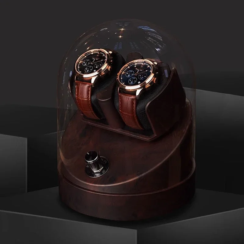 

Automatic Watch Winder Led Silent Movement Plastic Winder Watch Boxes Mechanical Watches Transparent Display Organizer Gift