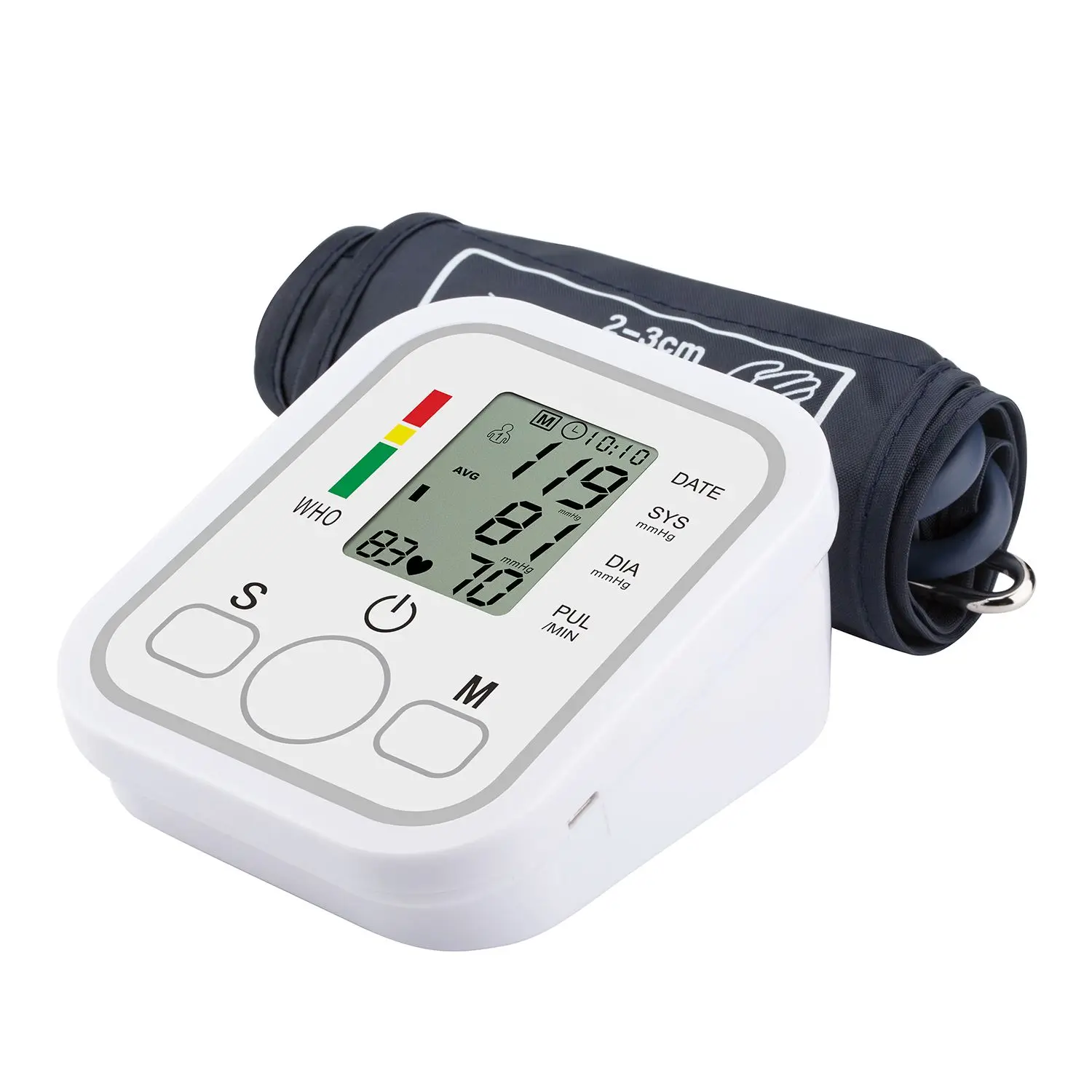 AJC Smart Arm Blood Pressure Monitor Rechargeable Voice Playback Sphygmomanometer Accurate Broadcast pressure meter for home