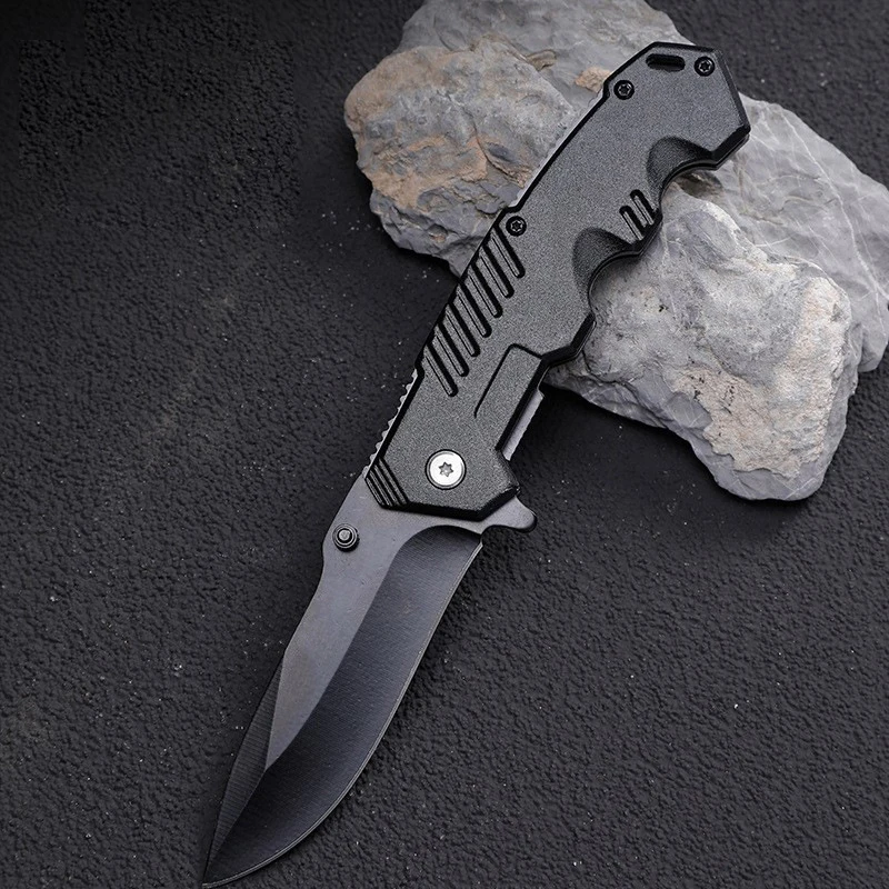 Multifunctional Outdoor Stainless Steel Knife, Foldable Knife for Self-Defense, Portable Folding Knife, High Hardness