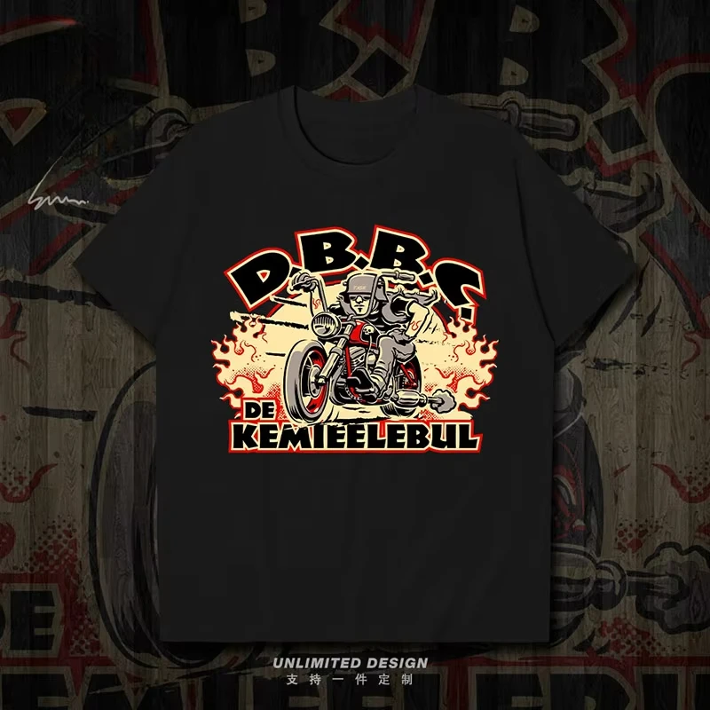 New Motorbike Rider Retro Print Graphic T-shirt Men's and Women's Short Sleeve Breathable Motorcycle T-shirt Moto GP