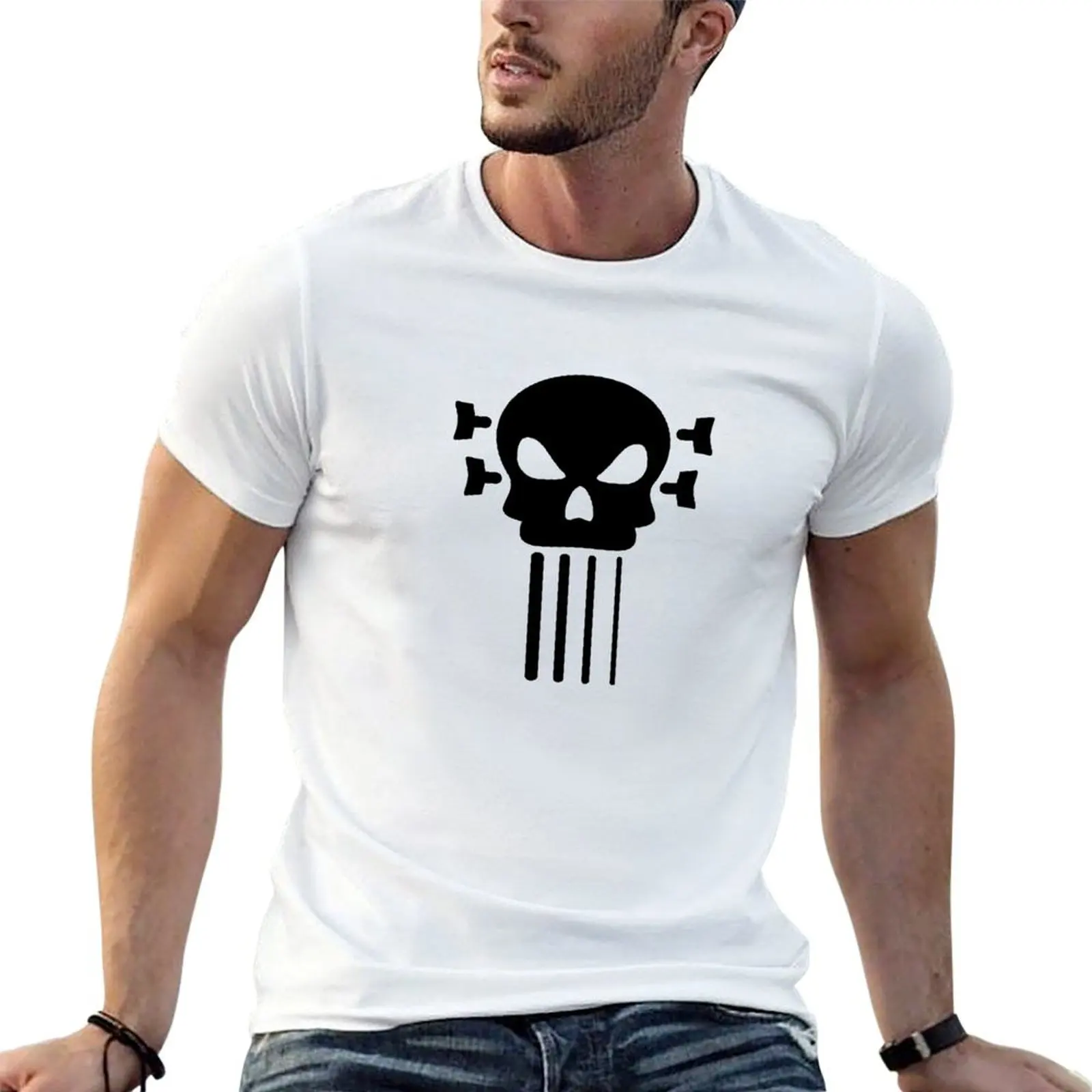 

Bass guitar and skull T-Shirt man t shirts high quality luxury brand t shirt for man T-Shirt