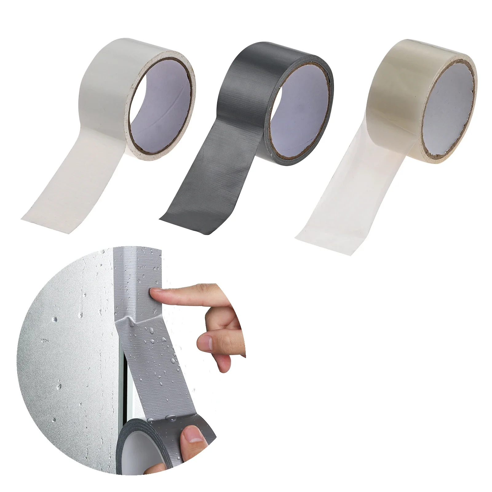 10m Windproof Window Sealing Tape Self Adhesive Seam Sealing Strip Traceless Waterproof Door Weather Stripping Patching Tape