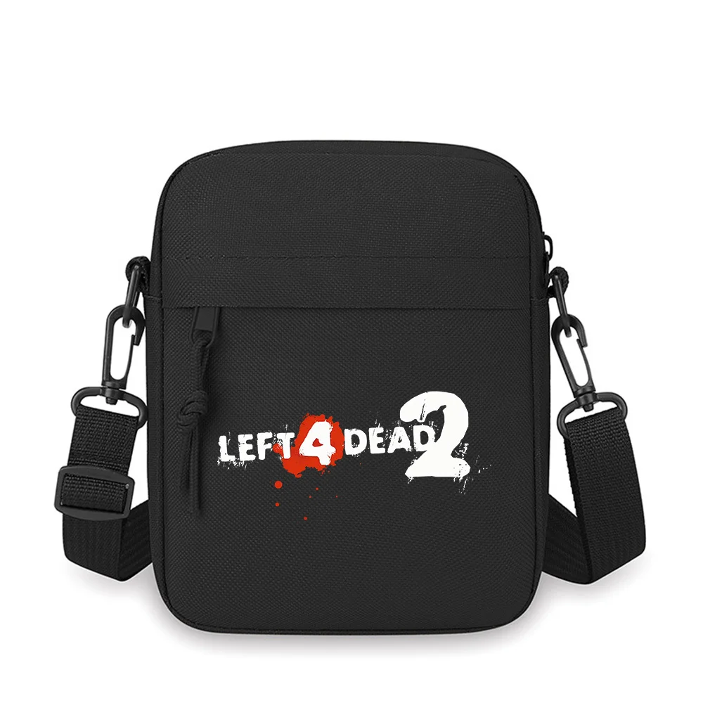 White text,red 4,splattered image Men Crossbody Bag Single Shoulder Women Cartoon Anime Film Printing Design Unisex
