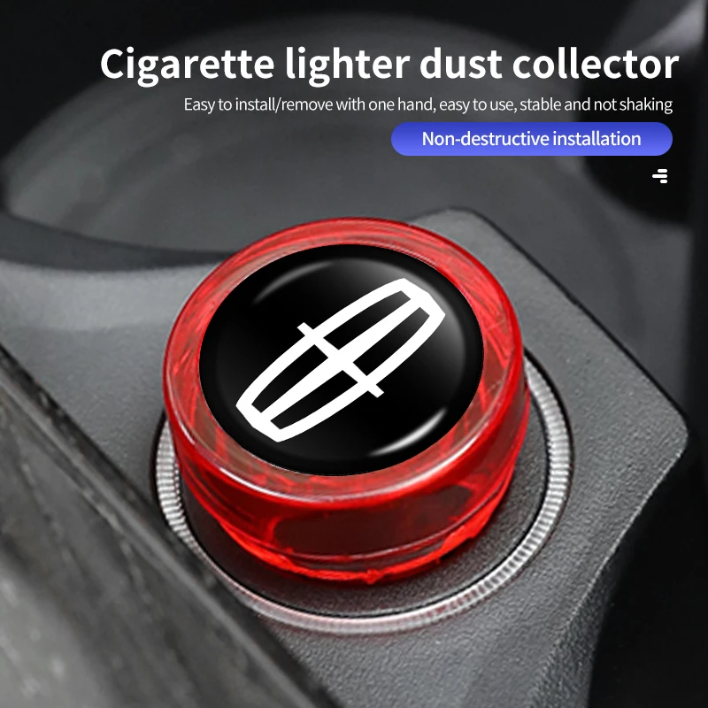 Car Cigarette Lighter Cover Dustproof Cap Decoration Plug For Lincoln Mondeo MKC MKZ MKX MKT Aviator Navigator