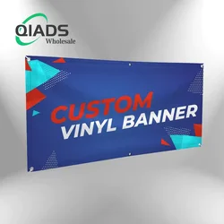 Qiads Custom Size Picture Design DIY Advertising Background Printing Pvc Outdoor Paint Cloth Banner, Vinyl/Fabric Banner, Vinyl