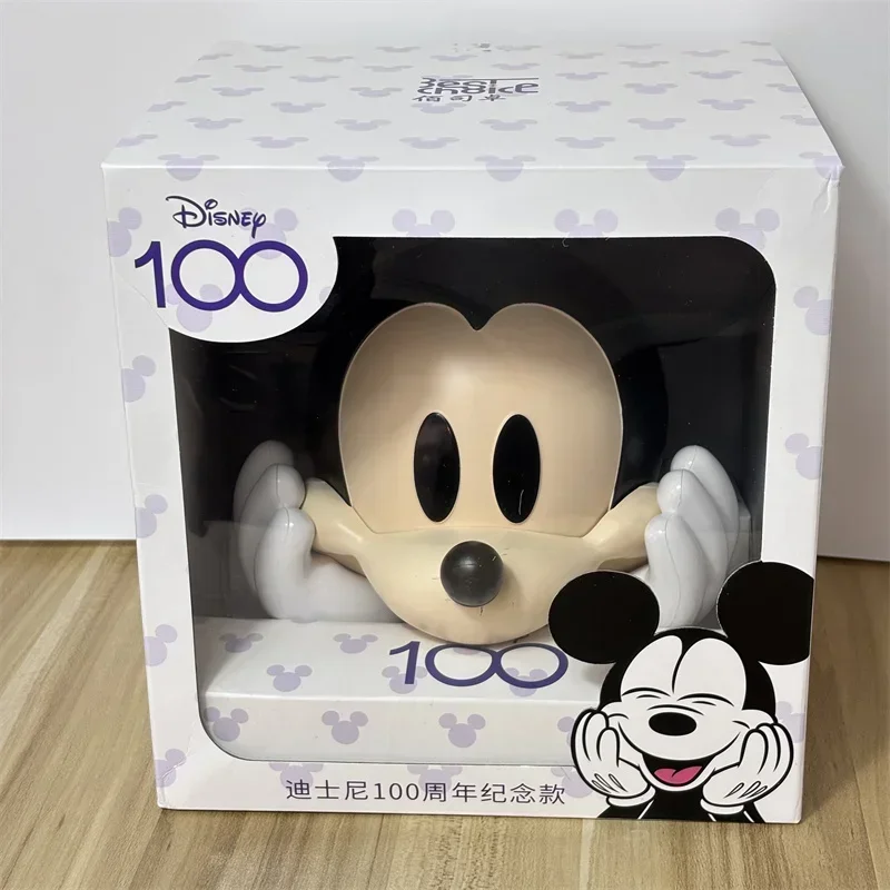 

Disney Cartoon Mickey Mouse Action Figure Piggy Bank Anime Candy Storage Tank PVC Collection Model Statue children Birthday Gift