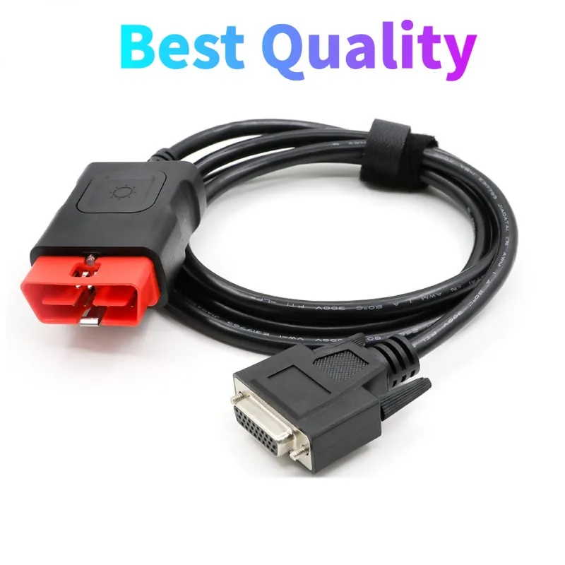 Blue Red Black OBDII 16 pin LED main cable Suitable for Tnesf Delphis Orpdc VD DS150E CDP OBD2 cable obd 16pin testing cable