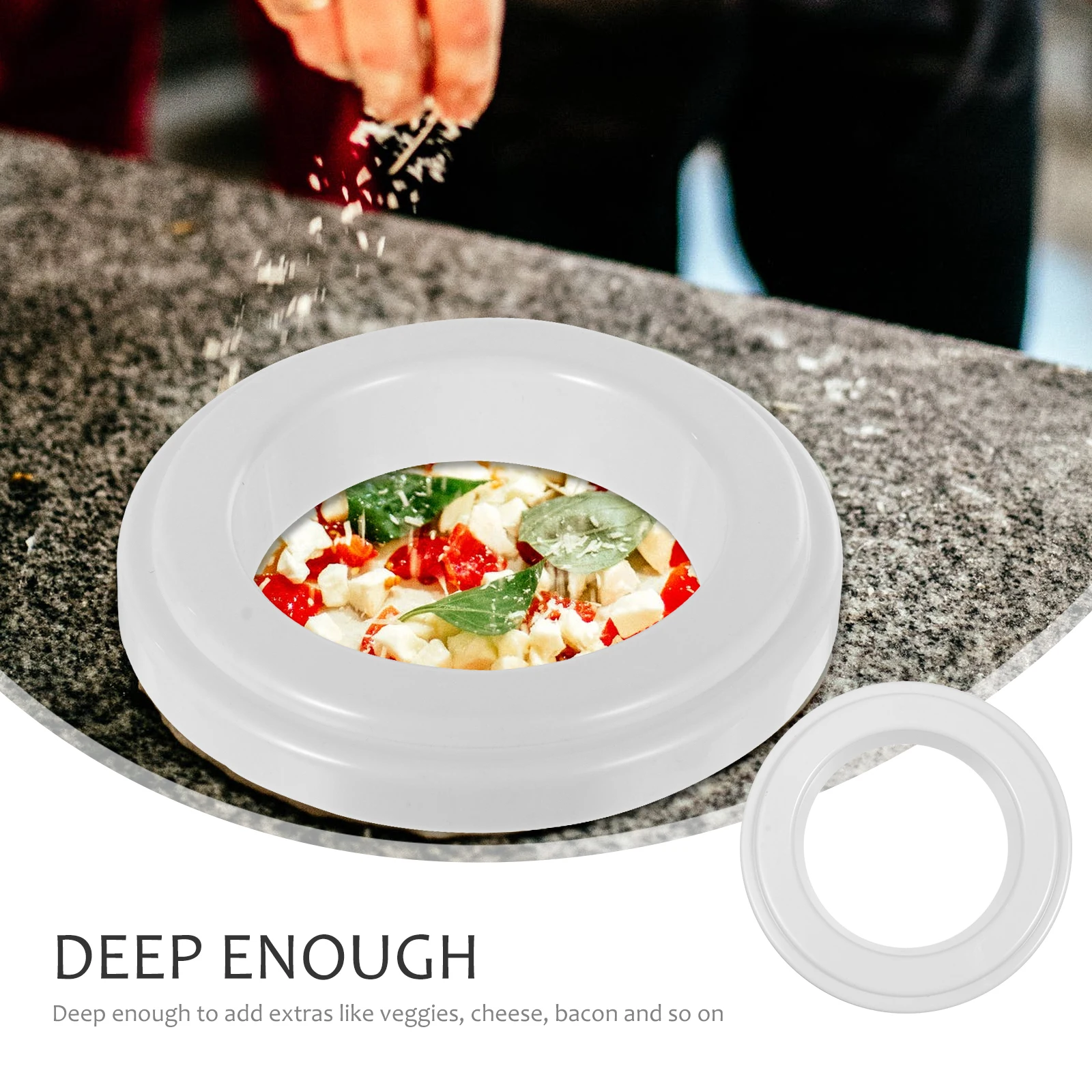 

Aluminum Alloy Saucing Ring Aluminum Alloy Pizza Saucing Ring High Temp Resistance Practical Kitchen Tool Easy Clean