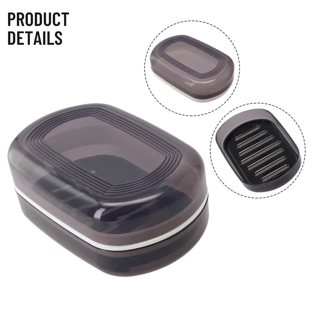 Double Layer Design Outdoor School Soap Box Dish Holder Bathroom Container PP Material For Outdoor Picnic Camping