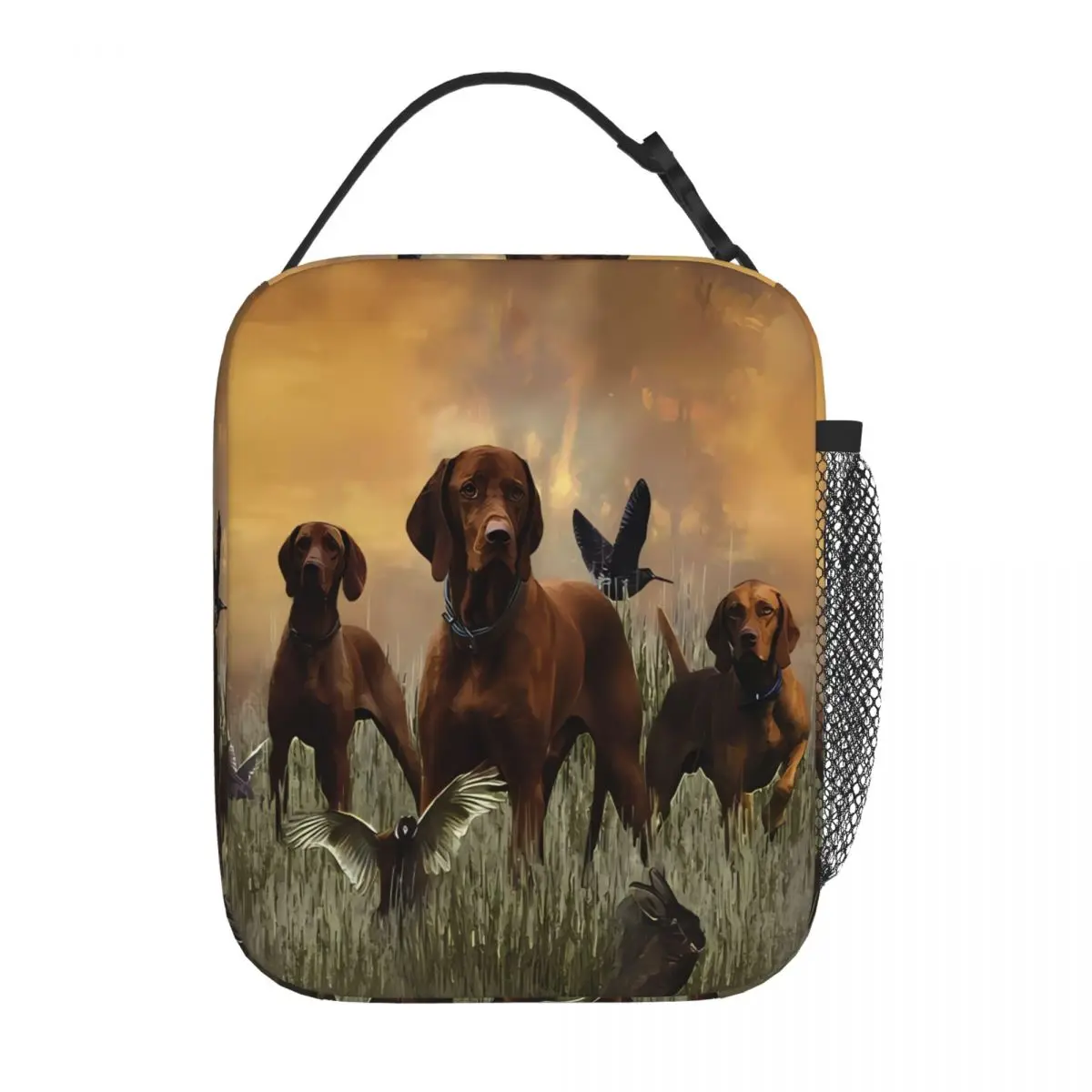 Bestselling The Vizsla , Hunting Art Leisure Large Lunch Bag Shift Work Food Storage Bag
