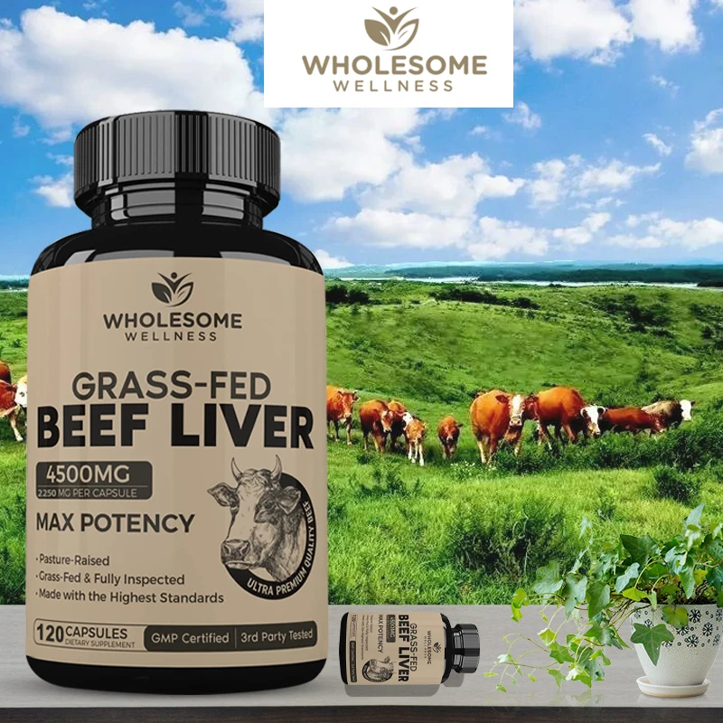 New Zealand Grass-fed Dried Beef Liver Capsules To Support Heart, Brain, Blood, Liver Health and Immune System